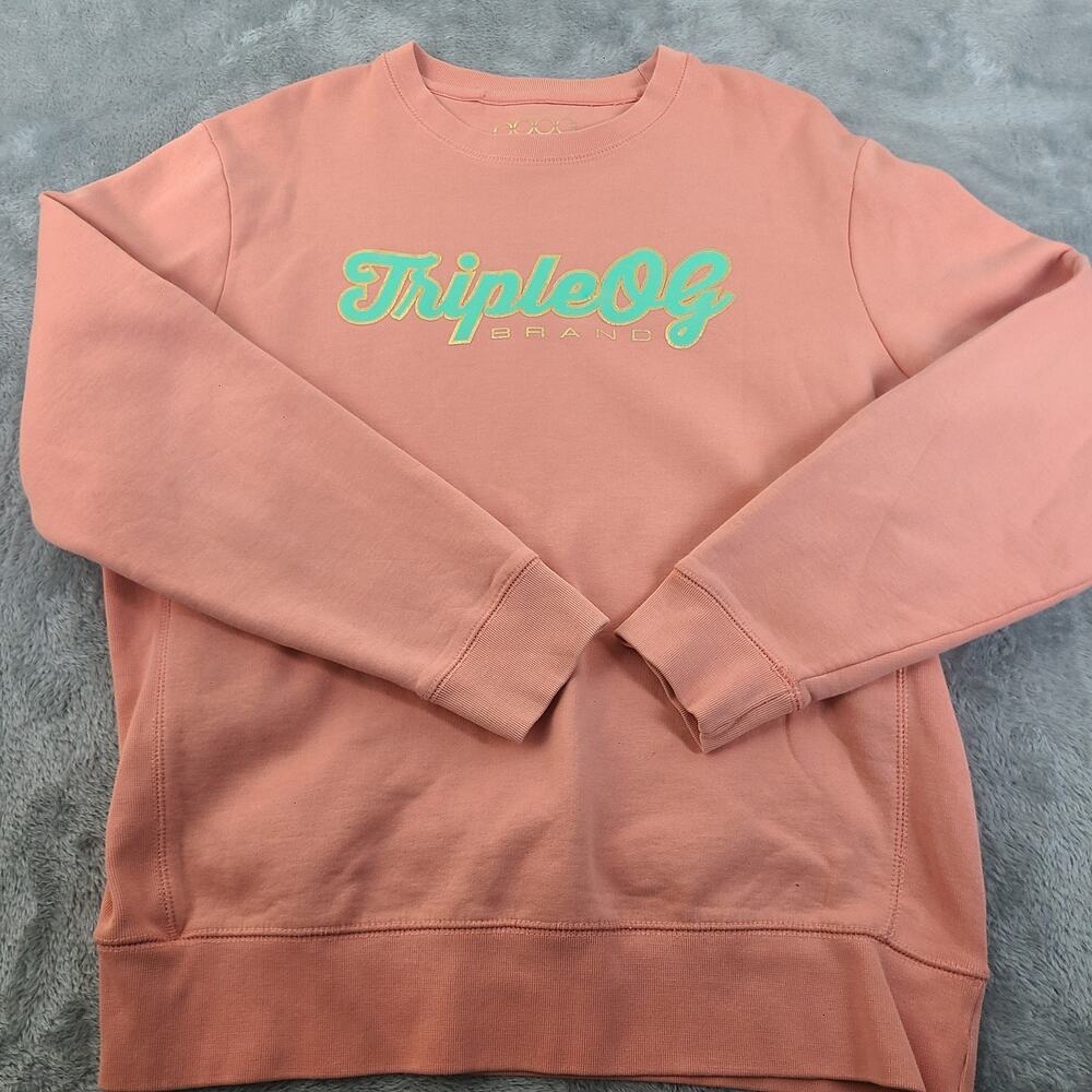Triple OG Brand Men's Pink Sweatshirt OOOG Size Large